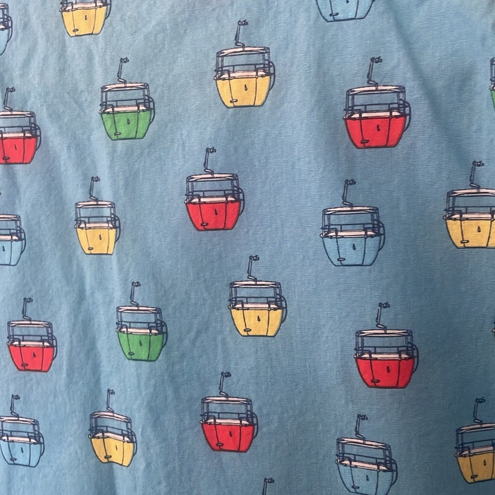 Disney Parks Disneyland Skyway Buckets Short Sleeve Button down Shirt - Picture 6 of 8
